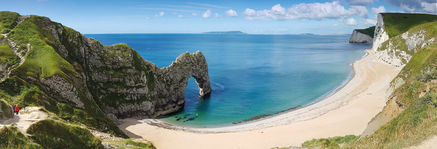 Dorset beach scene
