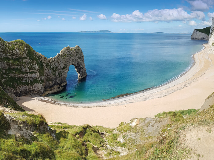 Dorset beach scene