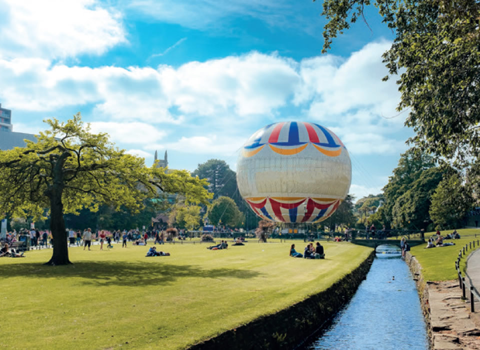 Bournemouth Gardens hot air balloon